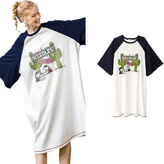Amazon パジャマ レディース 夏 ワンピース 綿 ロング丈 スヌーピー かわいい 半袖 フリース ルームウェア 春 部屋着 学生 寝室 おしゃれ 安い ソフト シンプル 良い肌触り 心じ良い ナイトウェア 快適 パジャマ ルームウェアセット 通販