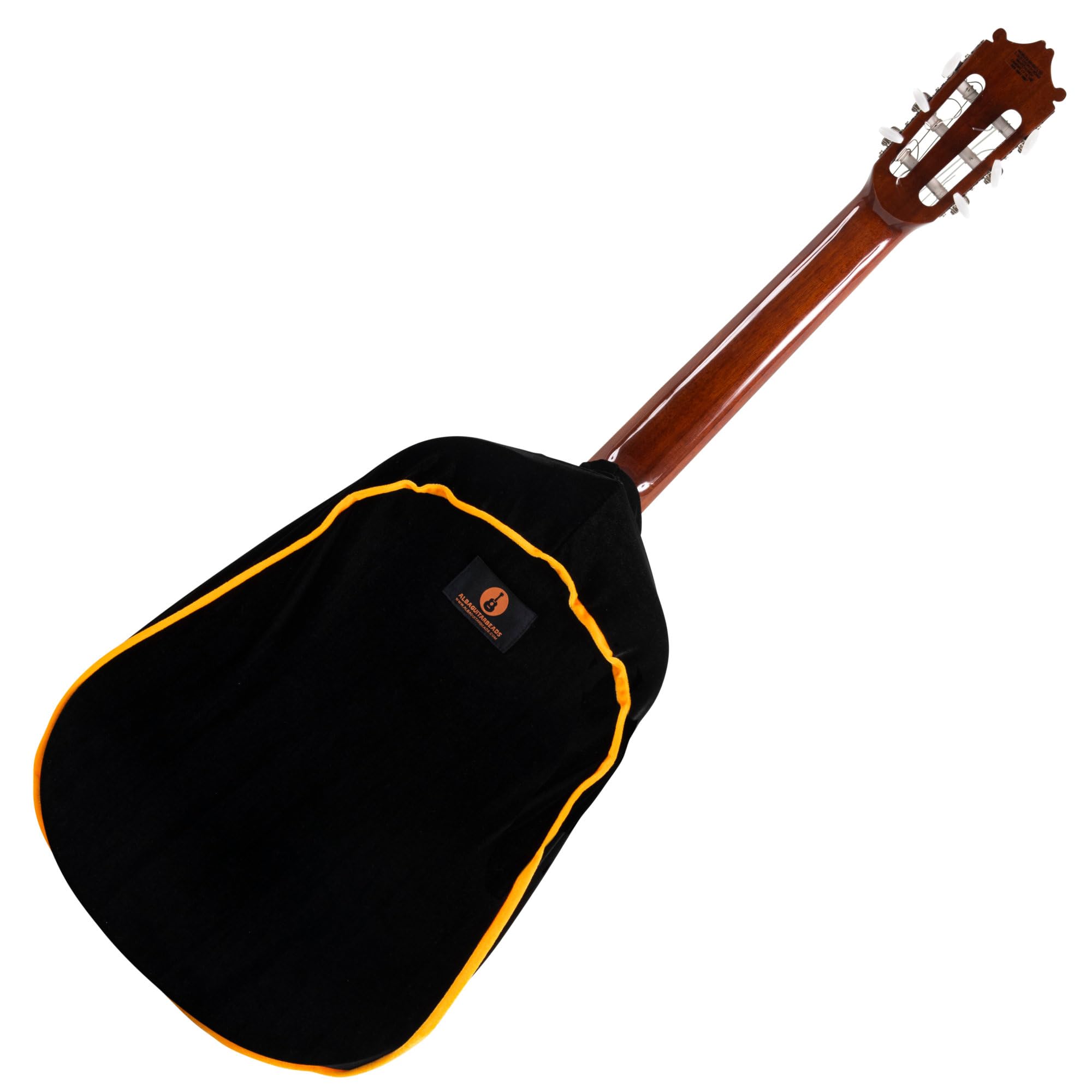 Alba Guitar Beads Dust Cover Black Protective wrapper for classical guitars, dust velvet cover for acoustic guitars and electric guitars