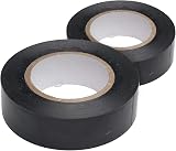 Merriway BH07515 Electrical Insulation Tape 19mm x 5M Black PVC 2 Pcs DIY