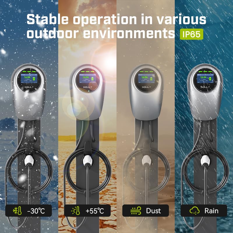 Wallbox EV Charger | Type 2, 11kW, 3-Phase, 16A | IP65 Rated | Smart WiFi Control | RFID Access | 5m Cable | For GCC EVs Like like: Tesla, Mercedes, BYD, Audi & More