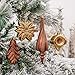 Valery Madelyn 50ct Woodland Shatterproof Christmas Ball Ornaments Decoration Red Brown,2.76Inch-7.09 Inch for Christmas Tree Decorations Included