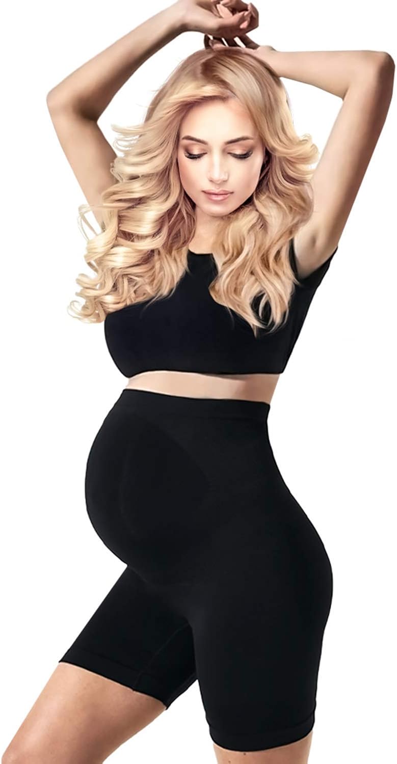 Maternity Shorts Over The Belly Breathable Capris Pregnancy Support Breathable Summer Clothes For Pregnant Women At Amazon Women S Clothing Store