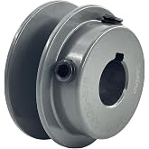 Saelno AK20-5/8 Sheaves,v Belt Pulley 5/8 inch bore 2" OD,Motor Pulley Cast Iron for A 3L 4L V-Belts,AK2058 Pulley