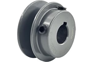 Saelno AK20-5/8 Sheaves,v Belt Pulley 5/8 inch bore 2" OD,Motor Pulley Cast Iron for A 3L 4L V-Belts,AK2058 Pulley