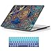 iCasso Hard Case Shell Cover and Keyboard Skin Cover for MacBook Pro 13 Inch Retina with/Without Touch Bar and Touch ID,Bohemia