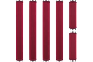 ZAWAGIIK 6Pcs Refrigerator Door Handle Cover Washable Kitchen Appliance Decor Handles Fridge Oven Microwave Dishwasher Antiskid Protector, Keep Off Fingerprints Food Stains (Burgundy)