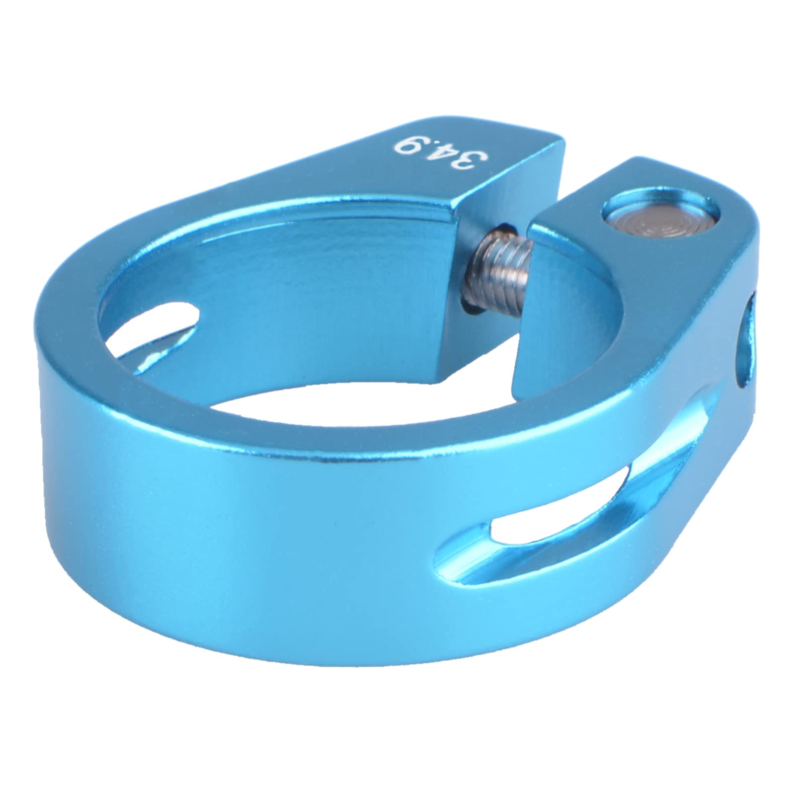 TRIWONDER Bike Seat Post Clamp 31.8mm, 34.9mm Quick Release Seatpost Tube Clamp for MTB Road Casual Bike (Blue - 34.9mm)