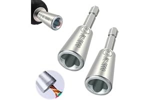 AUJ 2PCS Wire Twister Tool for Drill, 2024 New Drill Wire Twister, Wire Twister Wire Connector Wire Twisting Tool, Wire Nut Twister for Electrical Power Drill