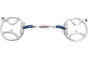 Cavalon Western D-Ring w/Hooks Sweet Iron Barrel Snaffle Bit