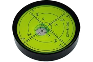 High Precision Horizontal Bubble Card Horizontal Bubble Band Horizontal Ball Horizontal Bead Level 60mm Accuracy 15 '/ 2 (Bla