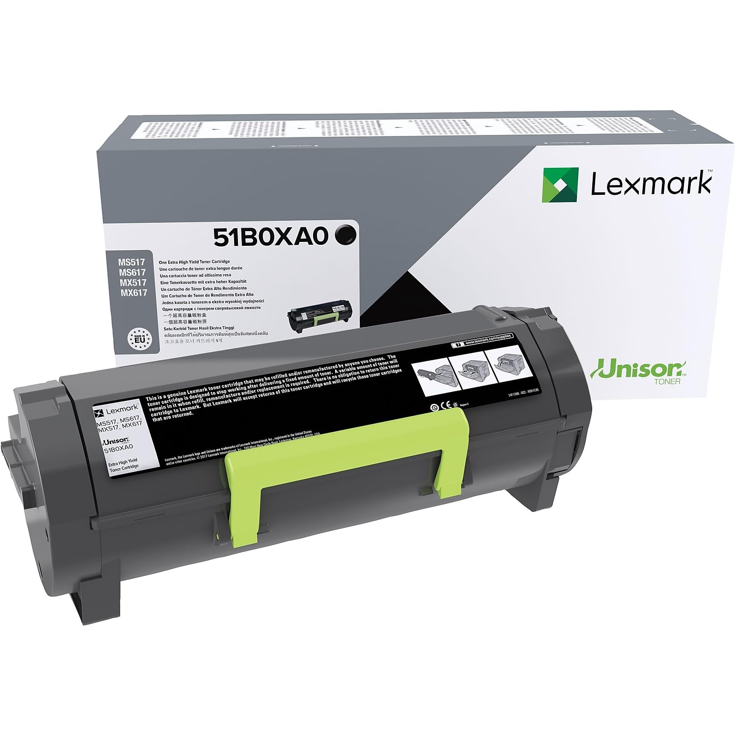 Lexmark 51B0XA0 MS517dn MX517de MS617dn MX617de Extra High Yield Cartridge Toner