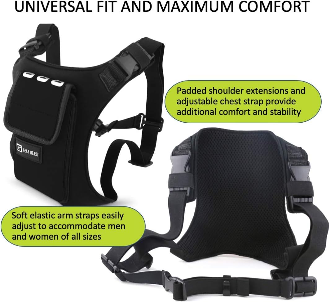 Gear Beast Running Backpack Vest Cell Phone and Accessories Holder Lightweight Pack Key Card ID Holder for Running Walking Cycling Fits iPhone 11 X XS Max 8 7 Plus Galaxy S9 S8 Plus Note 10 9 8: Electronics