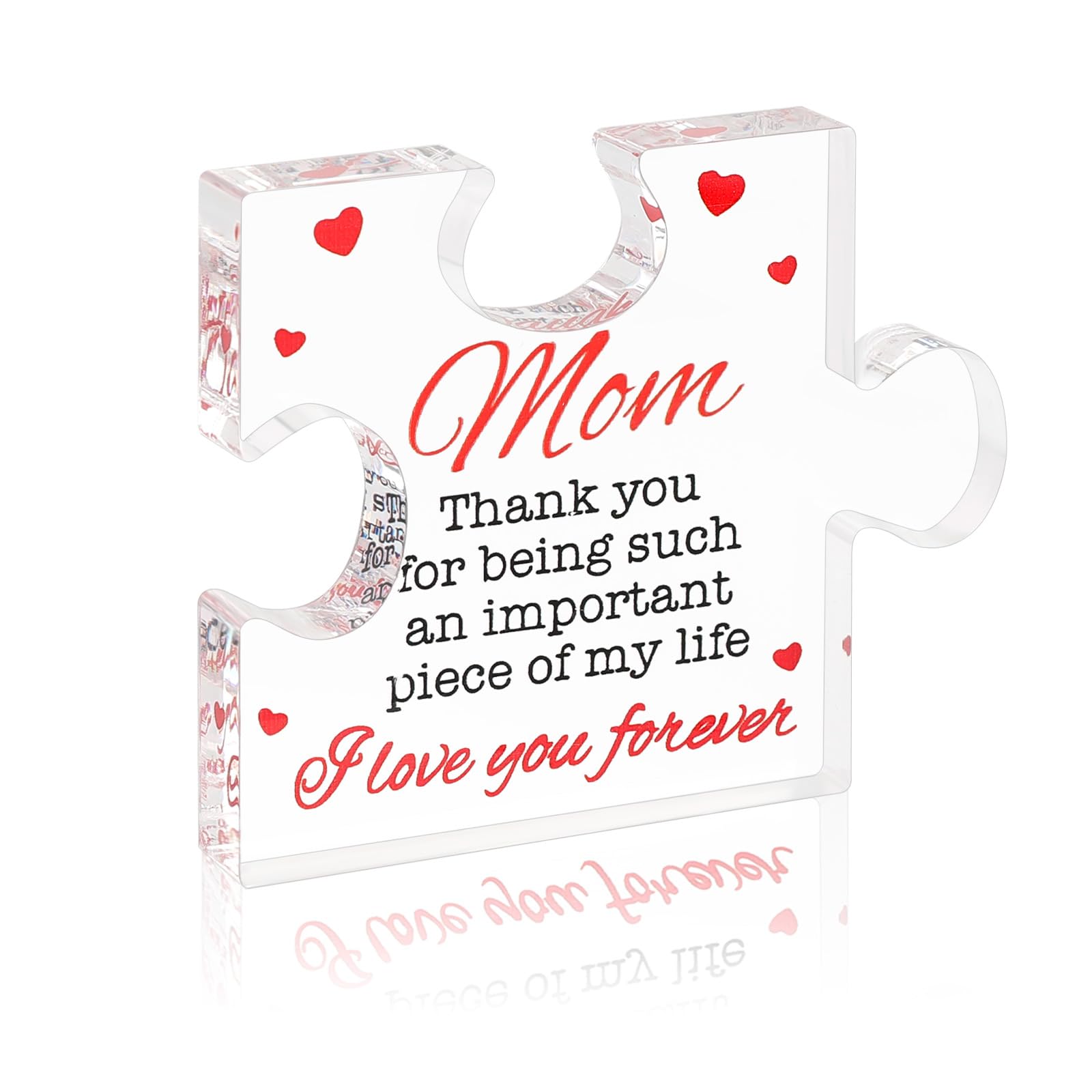 Photo 1 of **bestfriend*** , Best Mom-Gifts-from Kids-Daughter-Son, Engraved Acrylic Block, Decoration for Home, Office, Mothers Day, Birthday - i Love You Mum(F34)