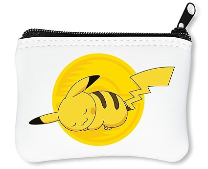 Pokemon Sleeping Pikachu Illustration Deisign Reißverschluss-Geldbörse Brieftasche Geldbörse