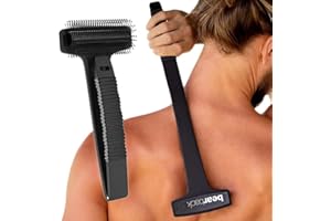 Bearback Back Scratcher for Men & Women – Long Reach Folding Handle, Skin-Safe Bristles – Extendable, Portable, Easy to Clean – Designed by a USA Small Business