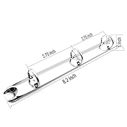 Shuokecrafts 2Pcs Ring Binder Mechanism,3 Round