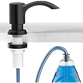 SAMODRA Built-in Kitchen Sink Soap Dispenser with Extension Tube Kit - Matte Black Finish, Leak-Proof Design, No Top Refill Required (39" Tube)