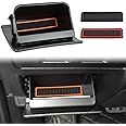 auovo Fuse Box Coin Container Storage Tray Compatible with Subaru Crosstrek Impreza XV Forester Legacy Outback WRX STI Ascent Accessories ABS Interior Inner Trim (Orange Red Black)