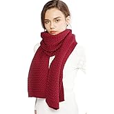 RIIQIICHY Winter Scarfs for Women Cold Weather Chunky Knit Scarf Warm Thick Scarf Long Large Oversized Scarves