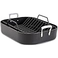 All-Clad E87599 Hard Anodized Aluminum Scratch Resistant Nonstick Anti-Warp Base 16-Inch by 13-Inch Large Roaster Roasting Pa