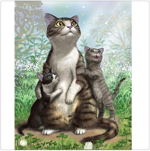 Puzzle Para Adultos 500 3 Gatos De Dibujos Animados En La Hierba