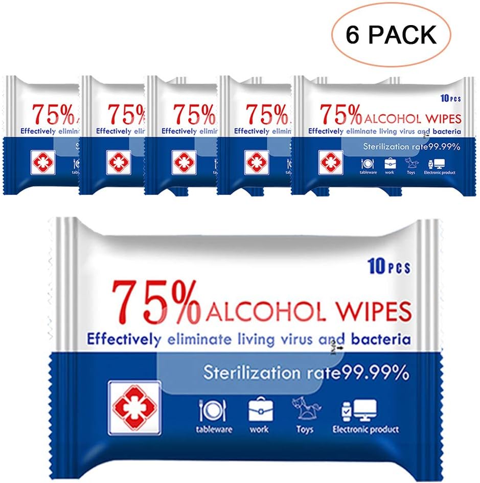 Travel Size Wet Wipes Bulk -6 Pack