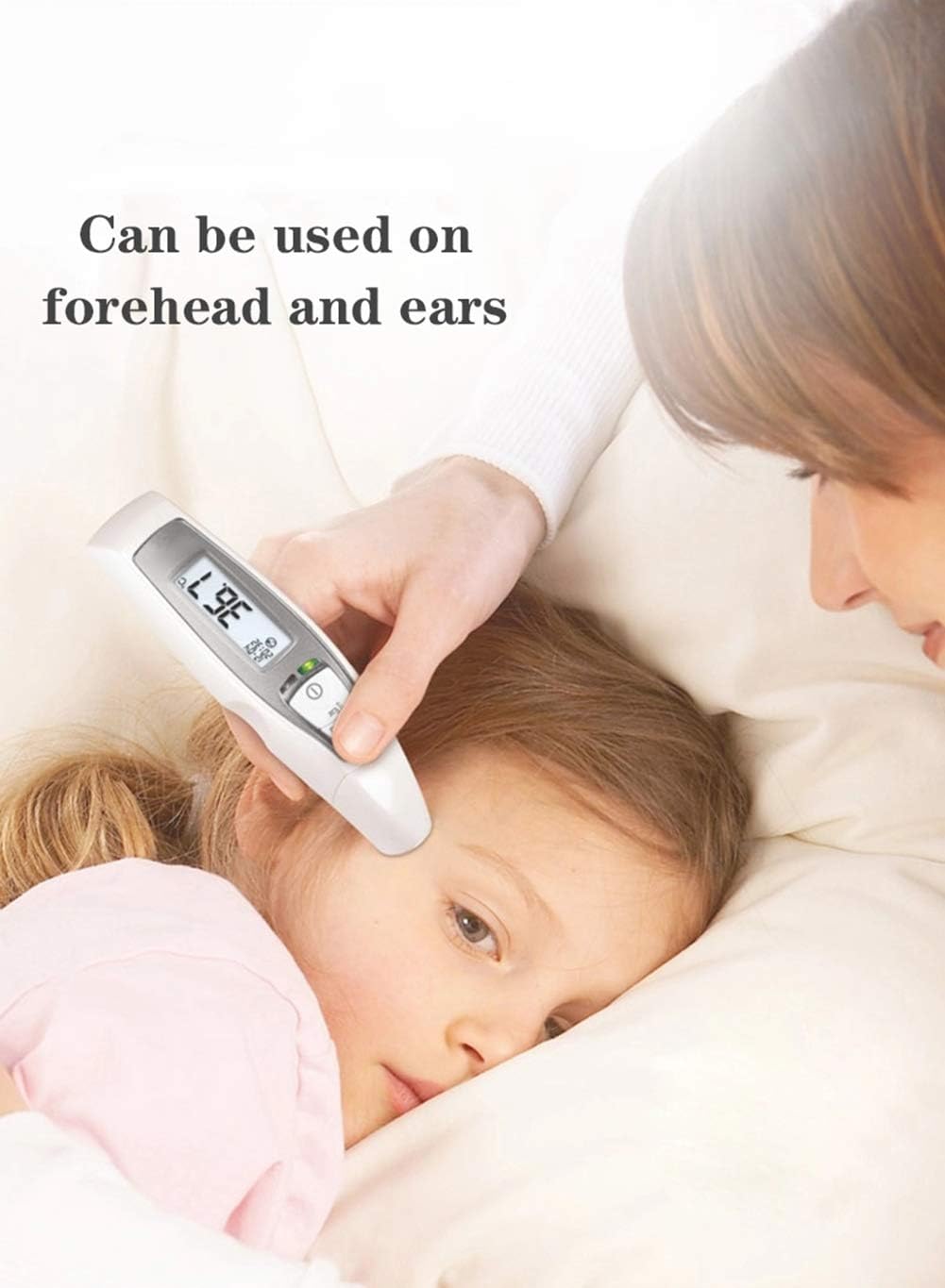LIWEILA Forehead and Ear Thermometer, Digital Medical Infrared Fever Thermometers Instant Reading Suitable for Baby, Toddler and Adults with CE and RoHS Approved, Instant Read