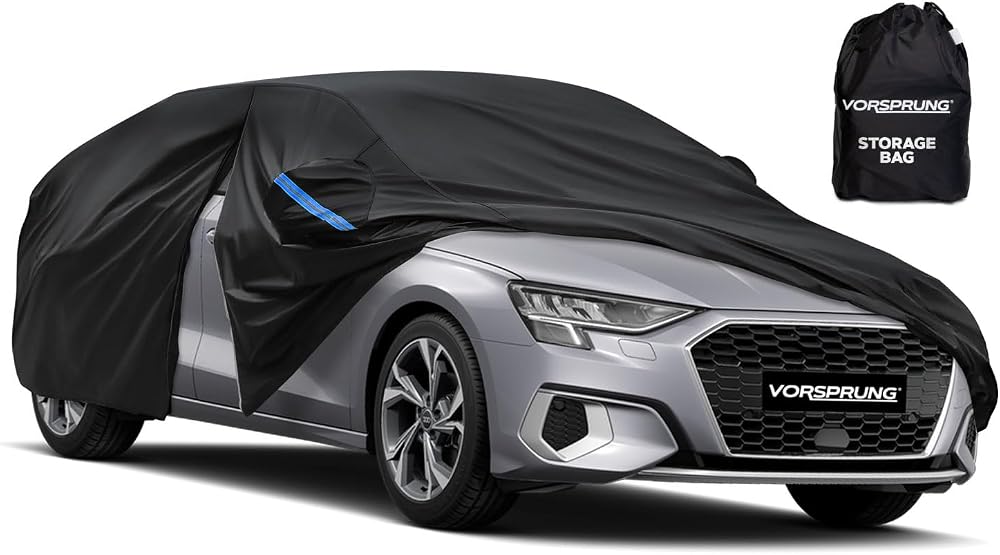 Vorsprung Universal Car Cover with Driver Side Zip Waterproof All Weather 4