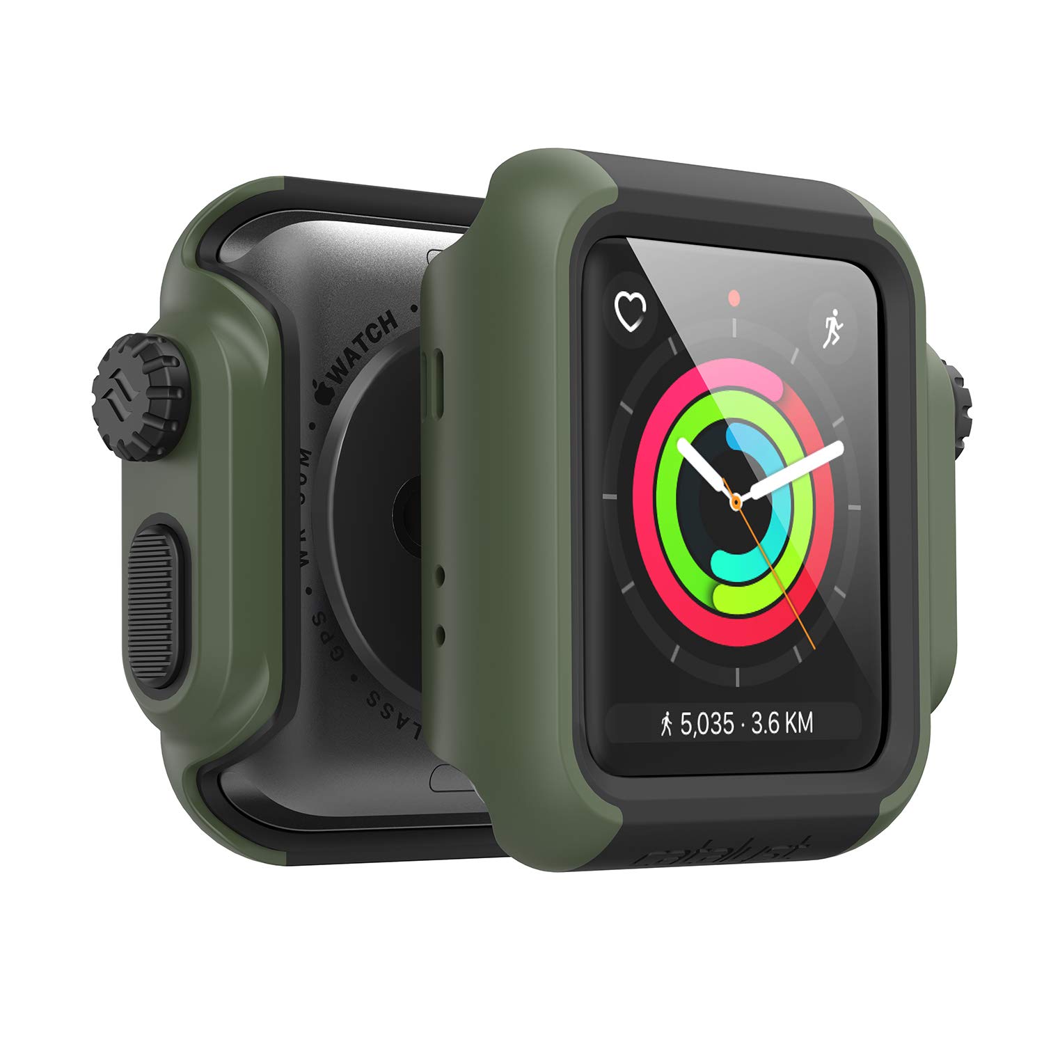 Catalyst Apple Watch Impact Case 42mm Series 3 & 2 Rugged iWatch Protective Case, Drop Proof Shock Proof Impact Resistant Apple Watch Case, Army green