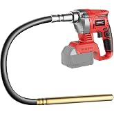 LIVOWALNY Handheld Concrete Vibrating Tool | Compatible with Milwaukee 18V Battery (Tool Only) 600W Cordless 3.8ft Shaft Rod 6000RPM Portable Vibrarator Remove Air Bubble