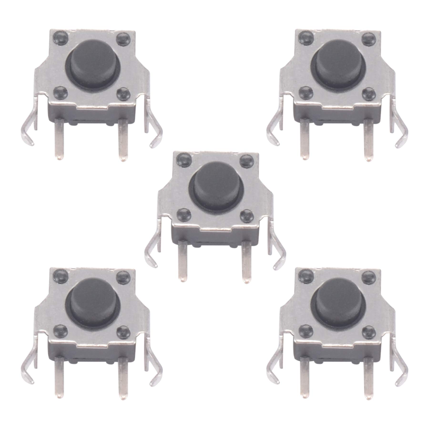 eXtremeRate 5 Pcs Replacement 4 Pin Left Right Shoulder Trigger L/R Key Button Micro Switch for Gameboy GBA SP Game Console