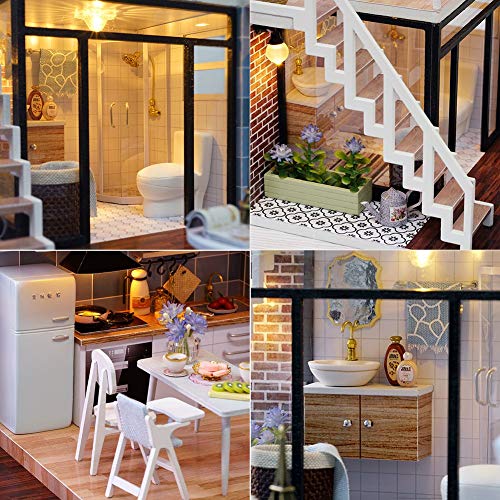 3 CuteBee+Dollhouse+Miniature+Furniture+DollHouse