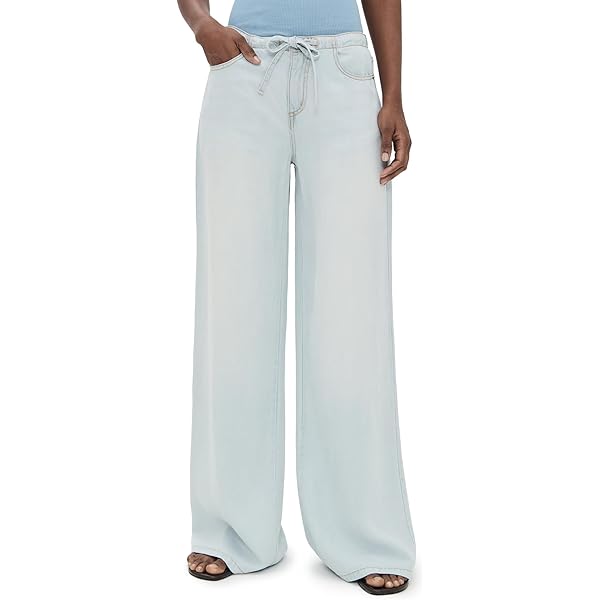 Splendid Women's Raegan Stripe Pants, White/Seaport, XL at Amazon