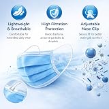 Osler & Walsh Type IIR Fluid Resistant Disposable Face Masks Blue Pack 50 view 3