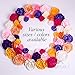 Letjolt Giant Paper Flower Decorations for Wall White Crepe Paper Flower for Wedding Bouquets Thanksgiving Flowers Decorations Baby Shower Nursery Flower Wall Decor( Set 3)