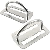 MOPHOEXII Dive Weight Belt D Ring,Scuba Belt Retainer Back Fly Side Hanging Positioning Buckle,5cm/2'' Stainless Steel Scuba Weight Keepers for Dive Gear