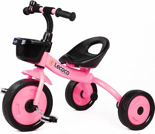 Amazon Arttranson 子ども用 三輪車 前カゴ付き 幼児用 自転車 ベビーカー 3カラー 2 6歳 Pink 三輪車 おもちゃ