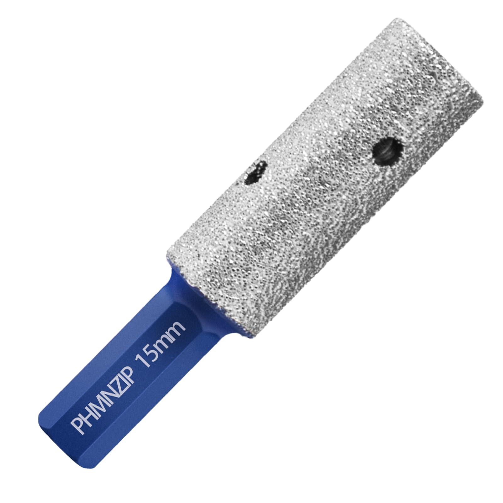 Diamond Finger Milling Bits 15 mm Tile Finggers Bit with Hex Shank Diamonds for Hole Enlarging Shaping Polishing Grinding on Ceramic Porcelain Tile Marble Granite Artificial Stone