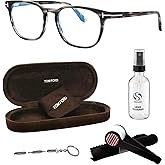 Tom Ford FT5868-B Square Shape Eyeglass Frame With Luxury Eyewear Kit