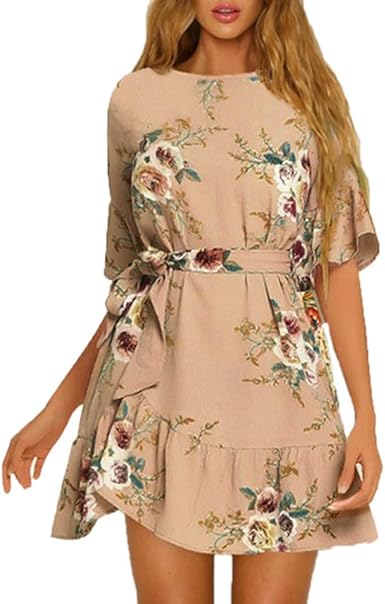 casual sundresses with short sleeves