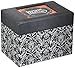 C.R. Gibson Colorful Patterned Recipe File Box, Includes 12 Tabbed Divider Cards, With 40 Coordinating 4