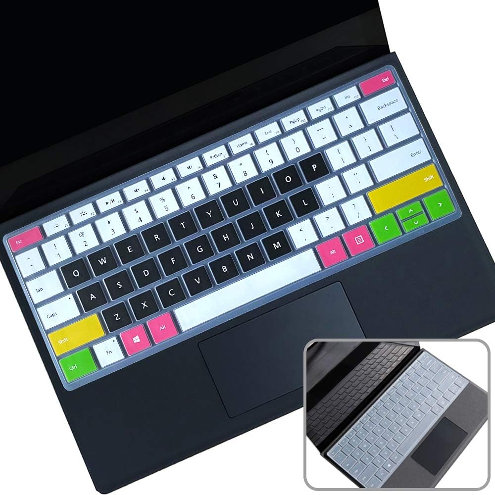 2Pcs Keyboard Cover Skin for Microsoft Surface Pro 7 12.3
