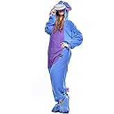 GLADCOS Unisex Adult Animal Halloween Costume Onesie Eeyore Pajamas Blue