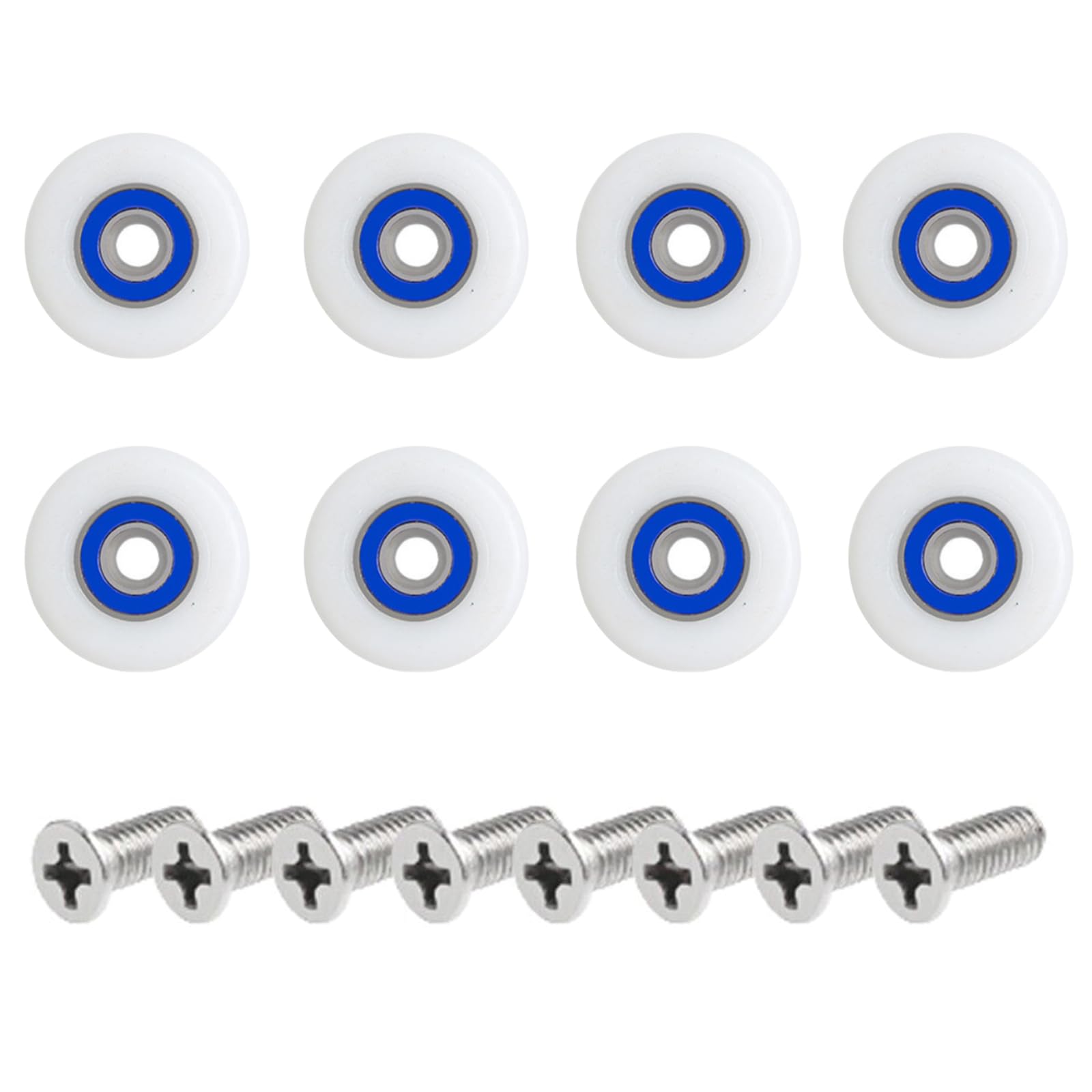 Leliafleury 8 Sets Shower Door Wheels 29mm Shower Door Rollers Replacement Rollers Runners for Bathroom
