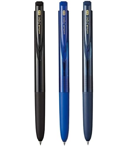 Uni Ball Signo Broad UM-153 Stylo roller blanc encre gel, pointe métal