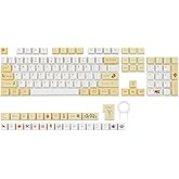EPOMAKER Sunflower PBT Keycaps, 133 Keys, Cherry Profile, Dye Sublimation, ISO/ANSI Layout, 60%/75%/96%/Full Size, Custom Keyboard Keycaps Set for Mechanical Gaming Keyboard
