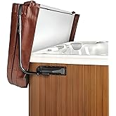 REGMICS Hot Tub Cover Lifter - Pivot Top Mount Spa, Hot Tub Cover Lift Removal System Reinforced Brackets with 3 Hook Towel R