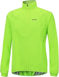 Airtracks Funktions Fahrrad Regenjacke - Fahrradjacke Regenjacke für Radsport - Laufjacke - Wasserdicht - Getapte Nähte - Winddicht - Atmungsaktiv - Reflektierend