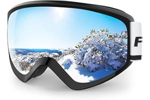 findway Kids Ski Goggles, Kids Snow Snowboard Goggles for Boys Girls Youth OTG