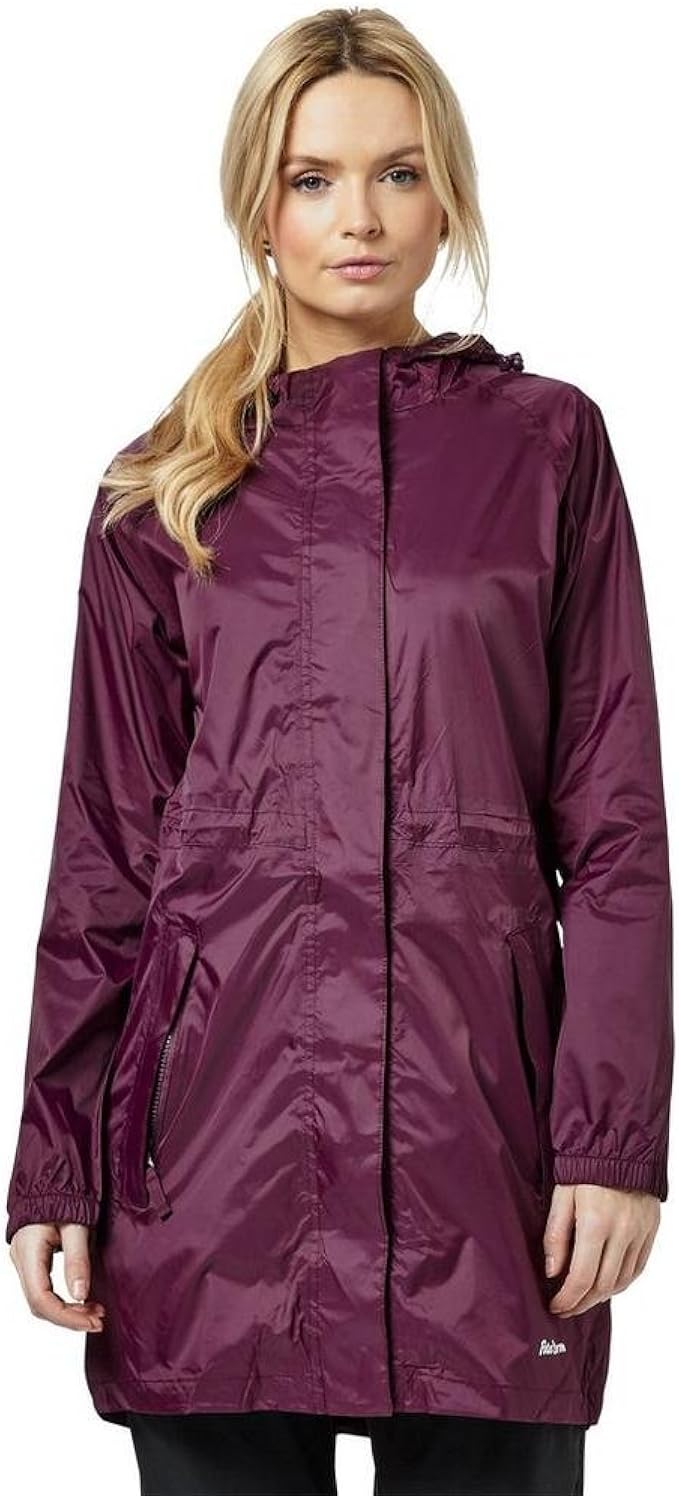 Peter Storm Women's Parka in A Pack Jacket, Purple, 08 Amazon.co.uk